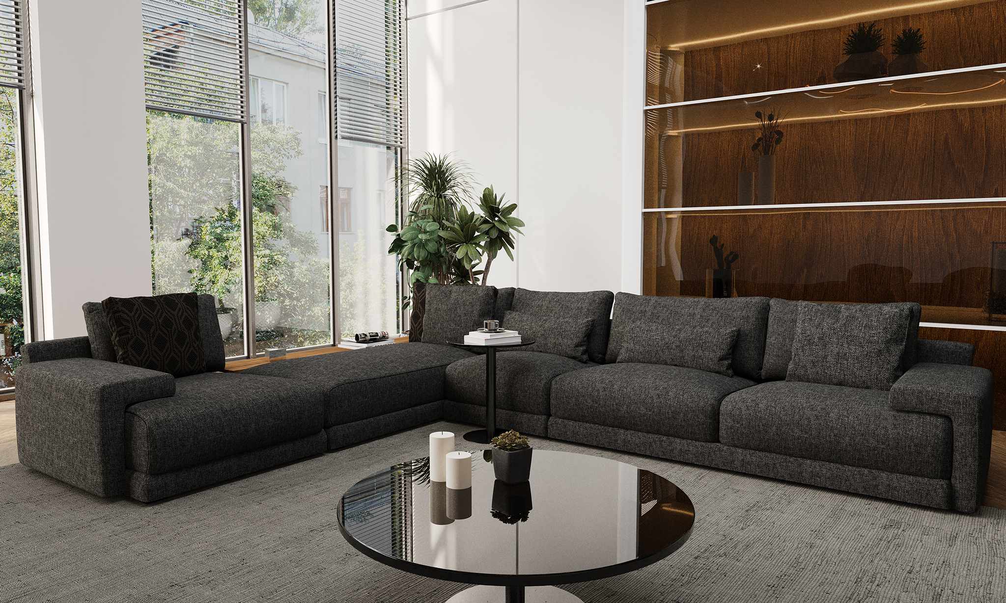 Canapea modulară Natuzzi - Exclusive, 395x290x65 cm