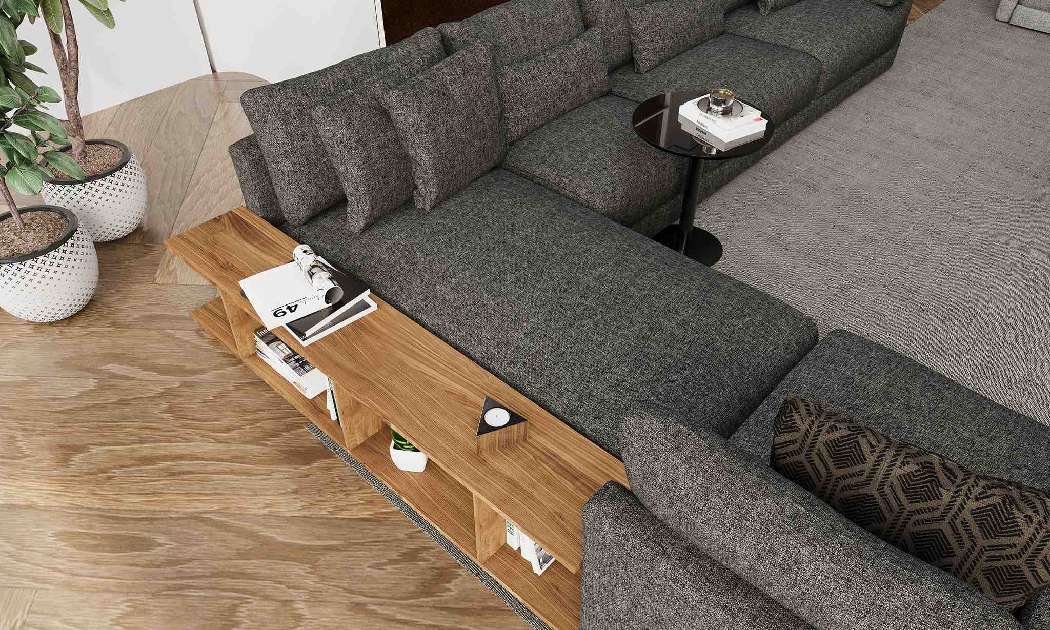 Canapea modulară Natuzzi - Exclusive, 395x290x65 cm