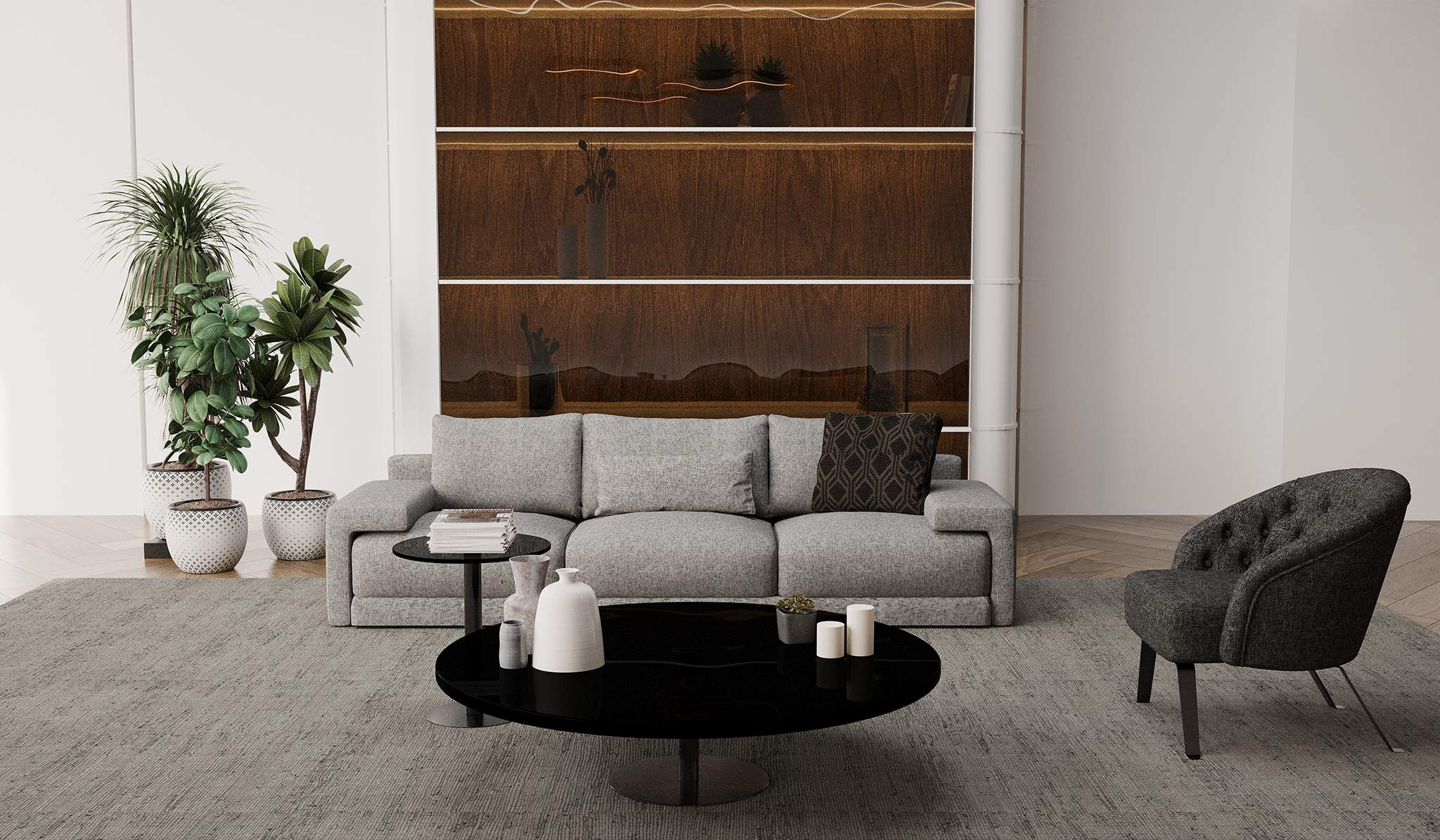 Canapea modulară Natuzzi - Prestige, 245x95x65 cm
