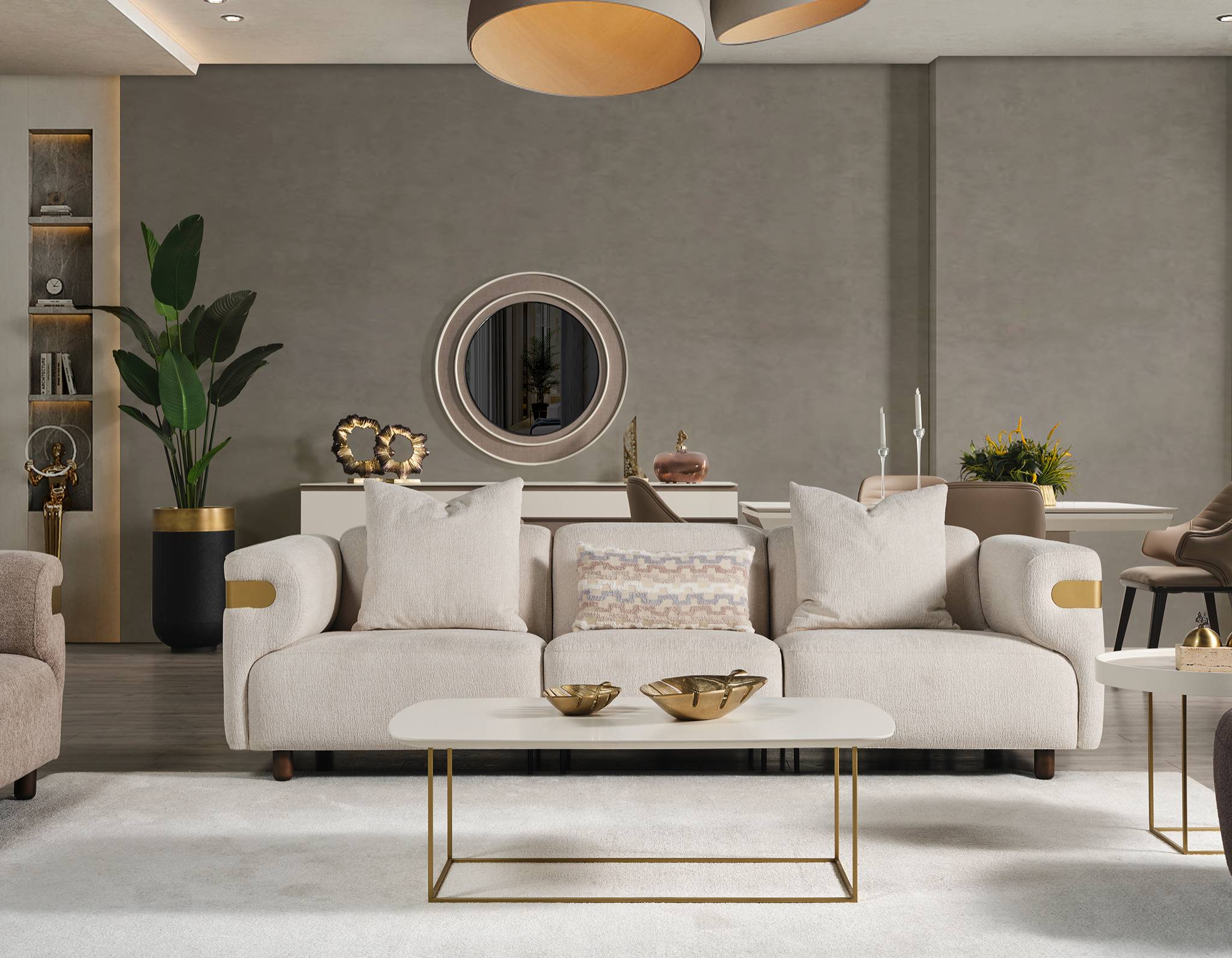 Canapea modulară Glow - Luxe, 262x93 cm
