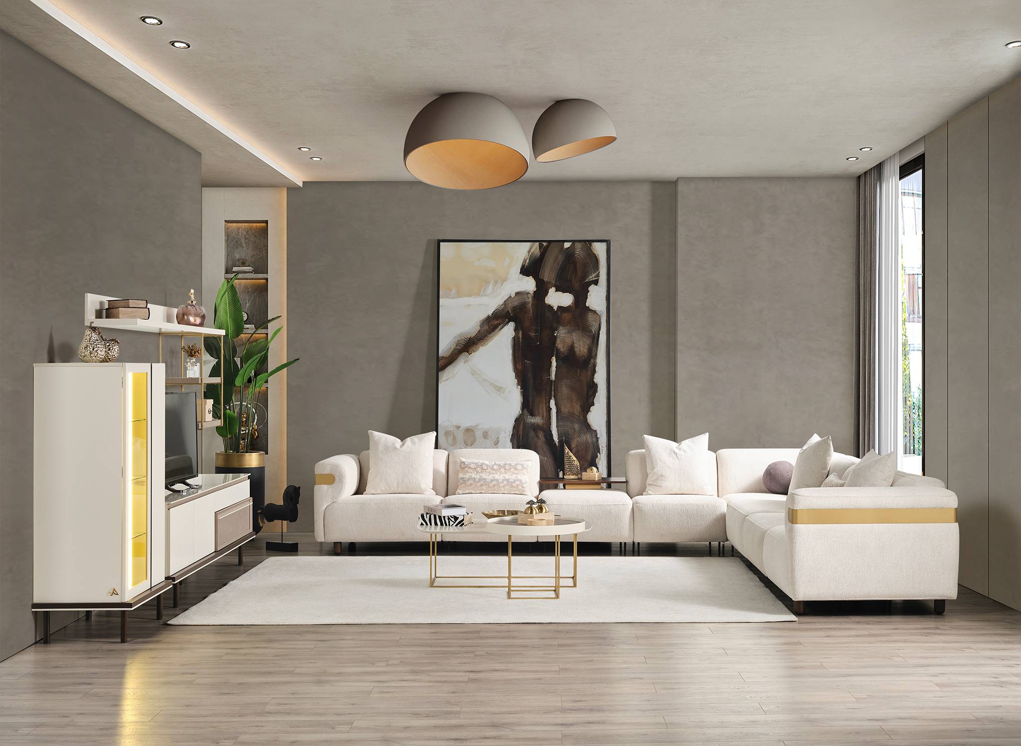 Canapea modulară Glow - Exclusive, 399x329 cm