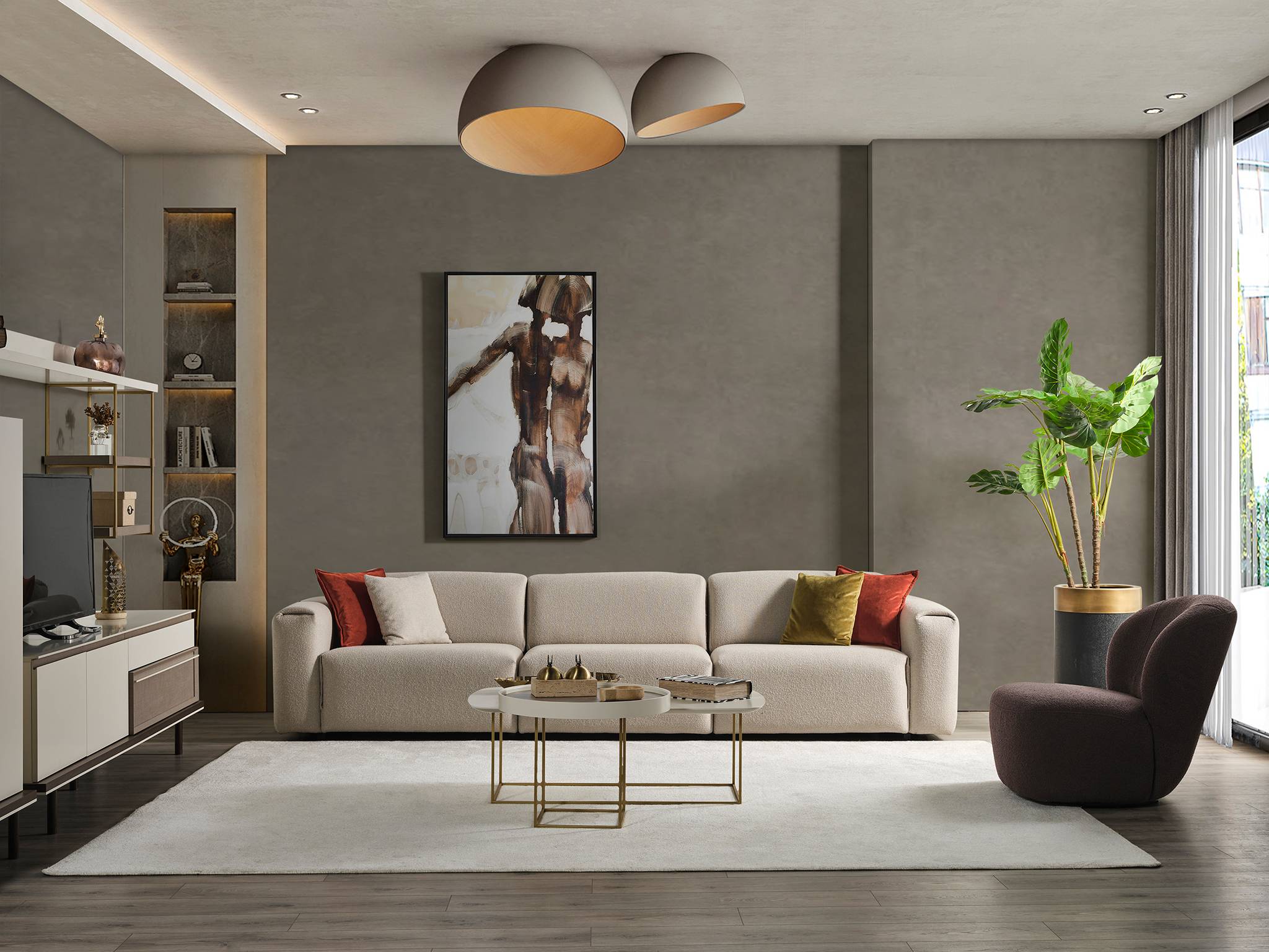 Canapea modulară Vario - Luxe, 294x92 cm