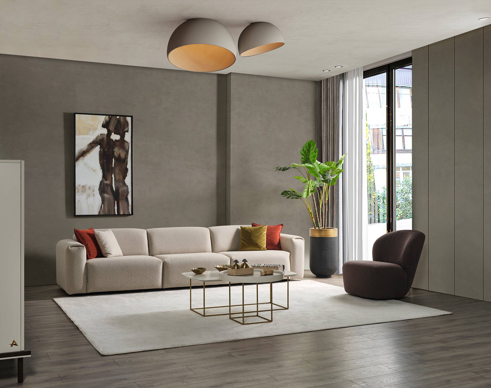 Canapea modulară Vario - Luxe, 294x92 cm