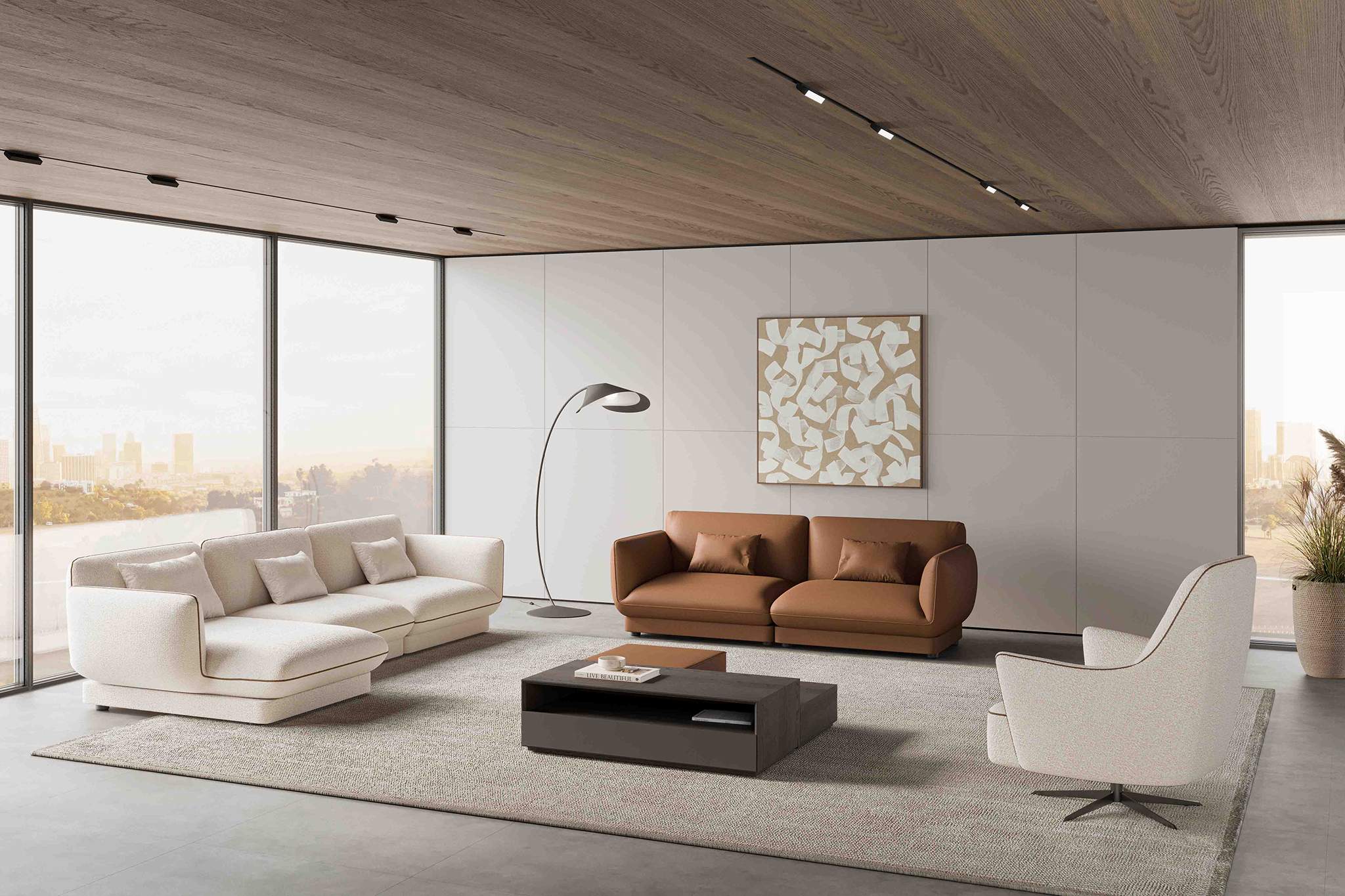 Canapea modulară Sereno - Compact, 250x98 cm