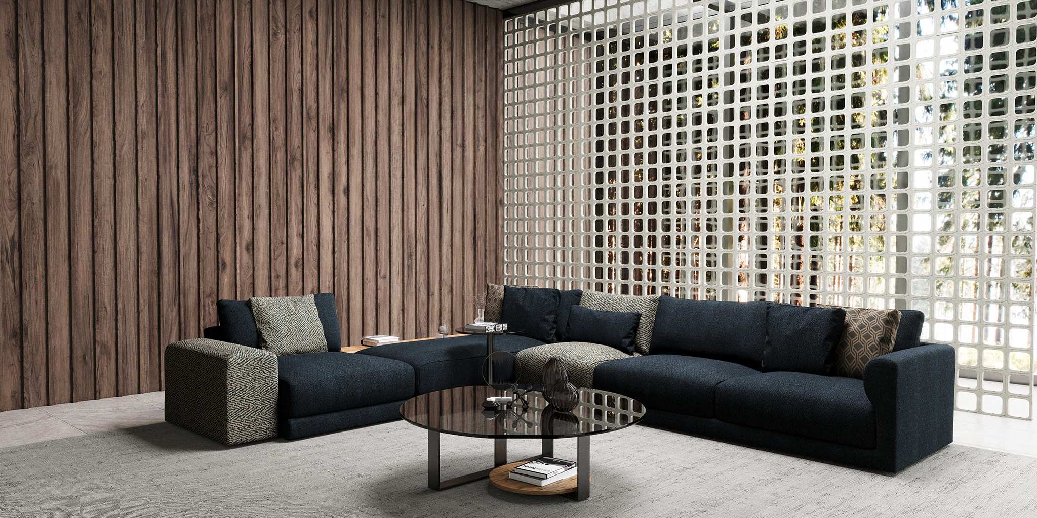 Canapea modulară Baxter - Exclusive, 395x315x65 cm