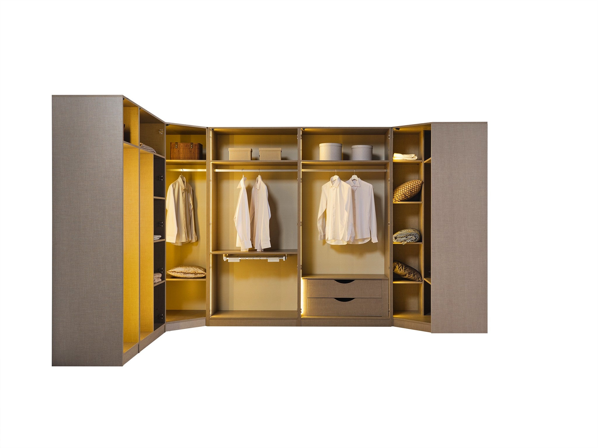 Dressing modular Noir - Signature, 345x245 cm