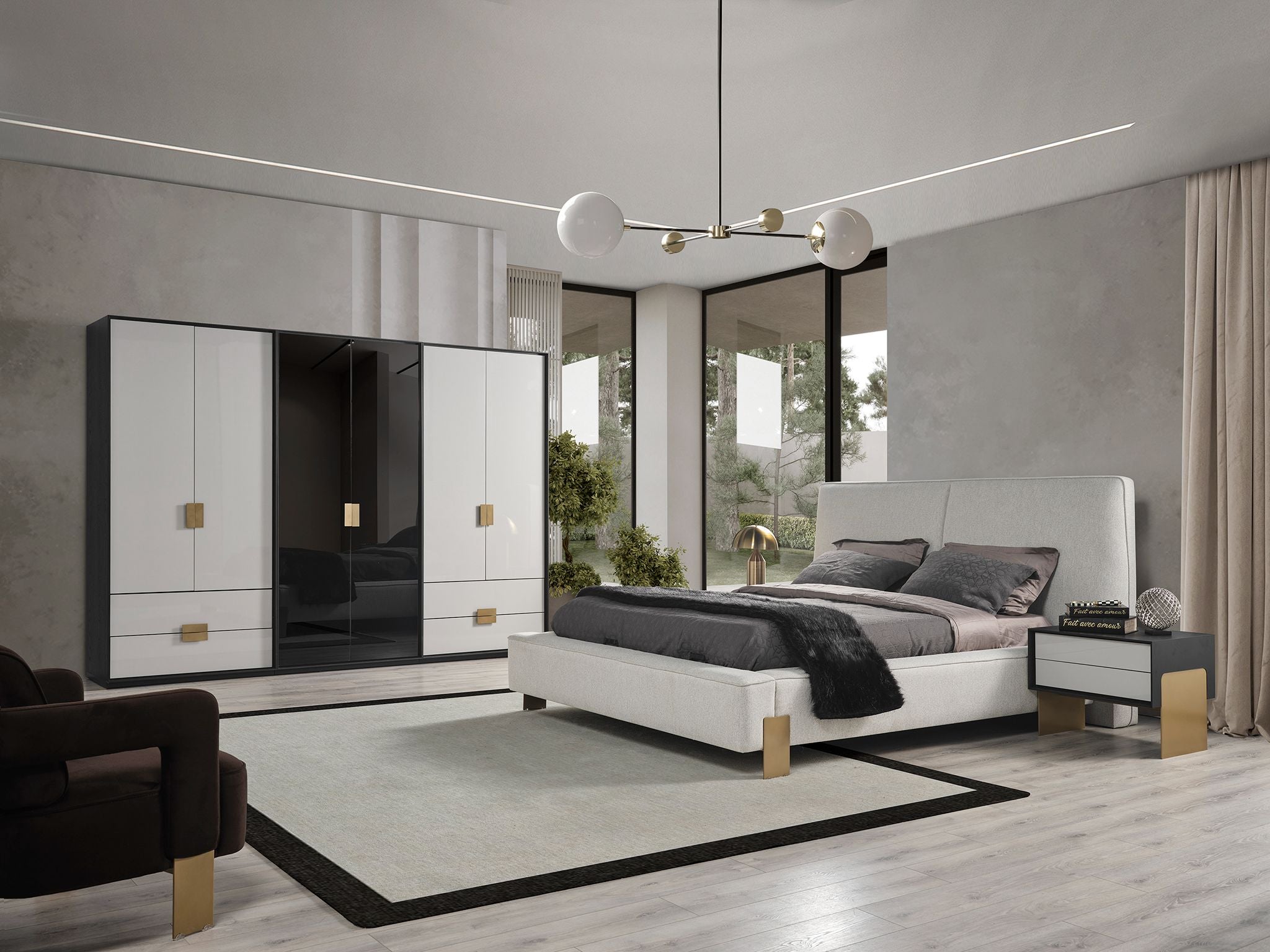 Set Dormitor Obsidian