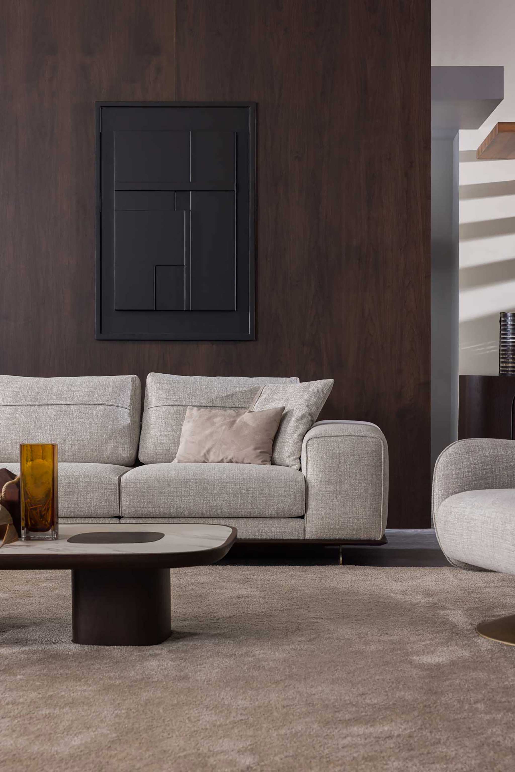 Canapea modulară Velur - Luxe, 254x114 cm
