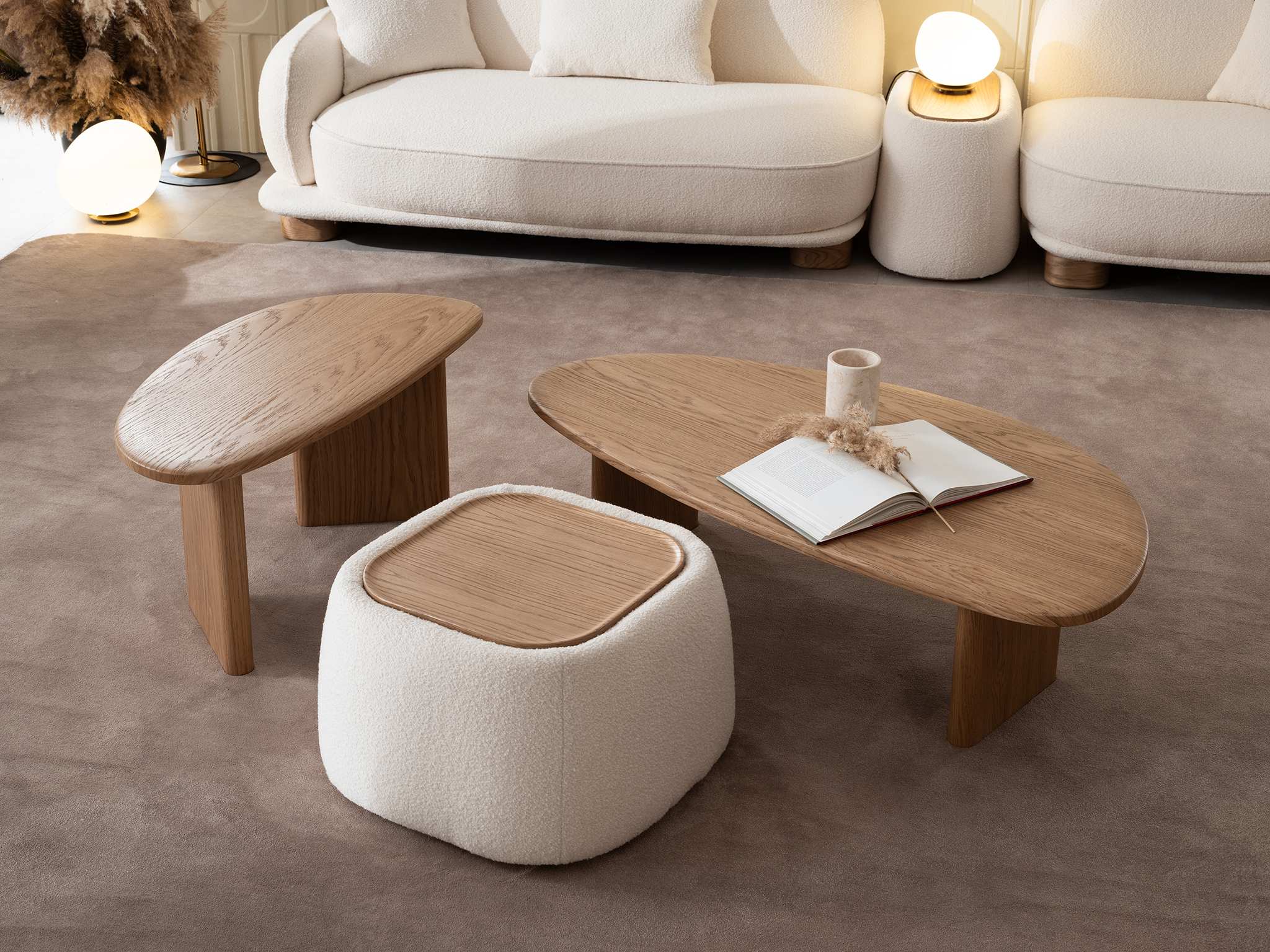 Set mese cafea Japandi