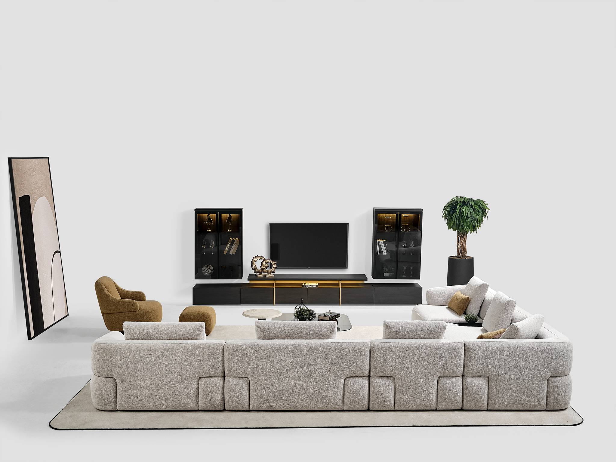Unitate de perete Aurum - Exclusive, 383.2 cm
