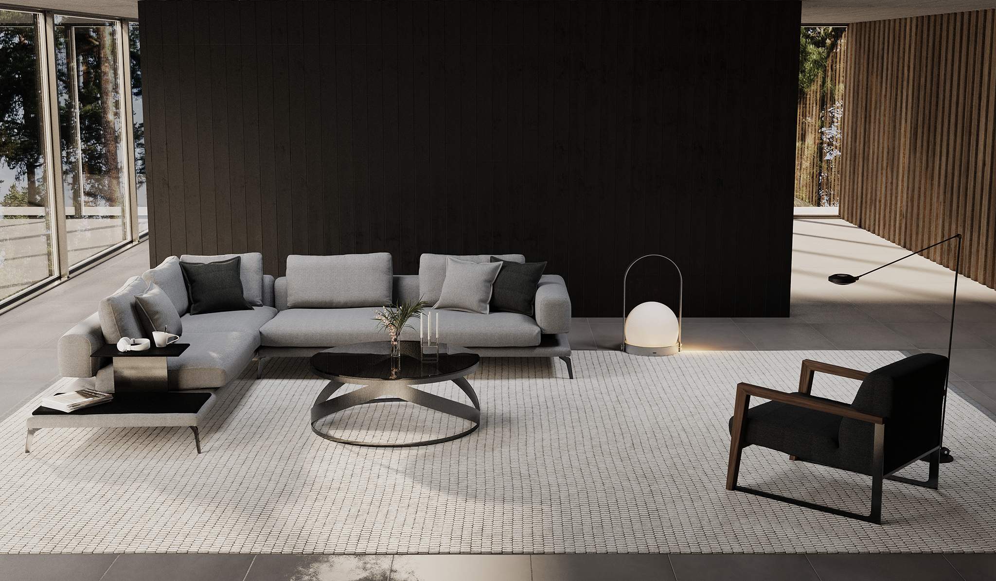Canapea modulară Minotti - Exclusive, 310x265x65 cm