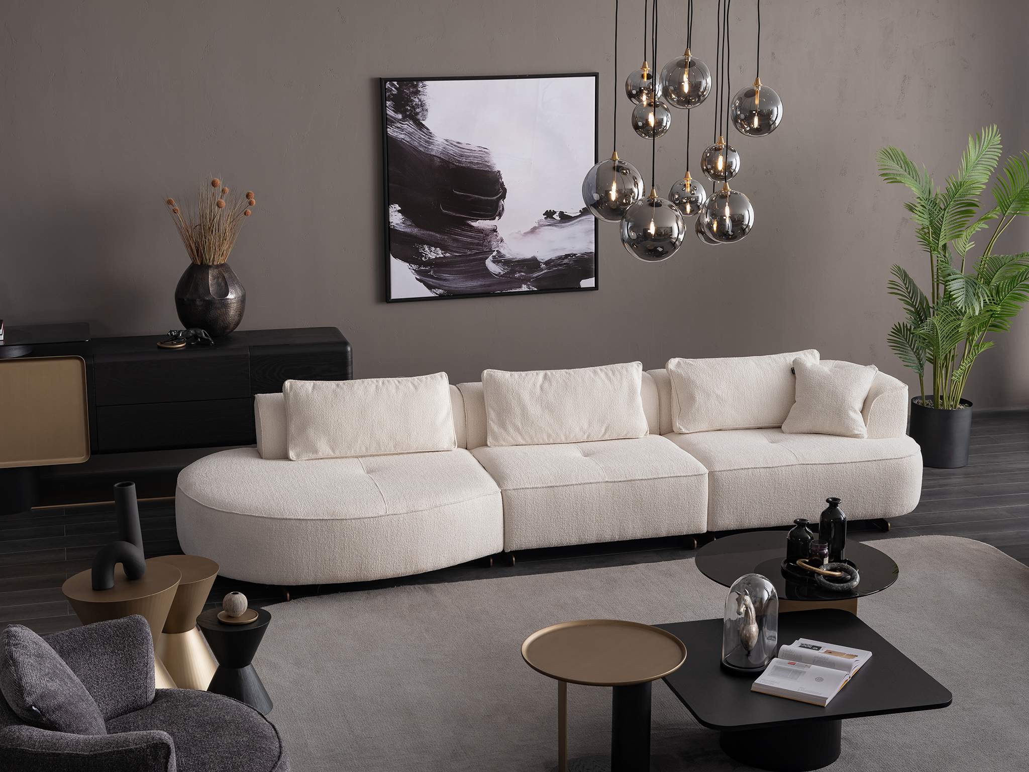 Canapea modulară Imperial - Prestige, 385x126 cm