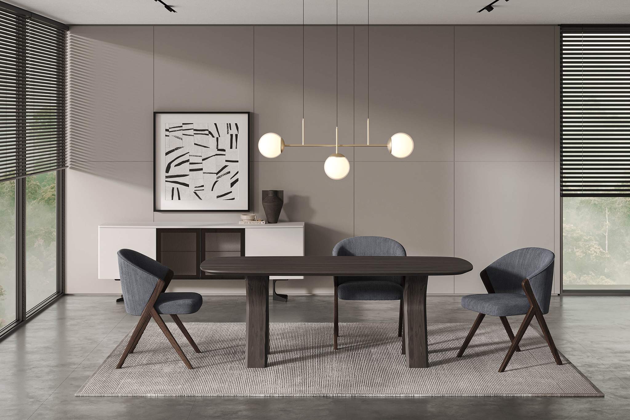 Set Dining Sienna Grey