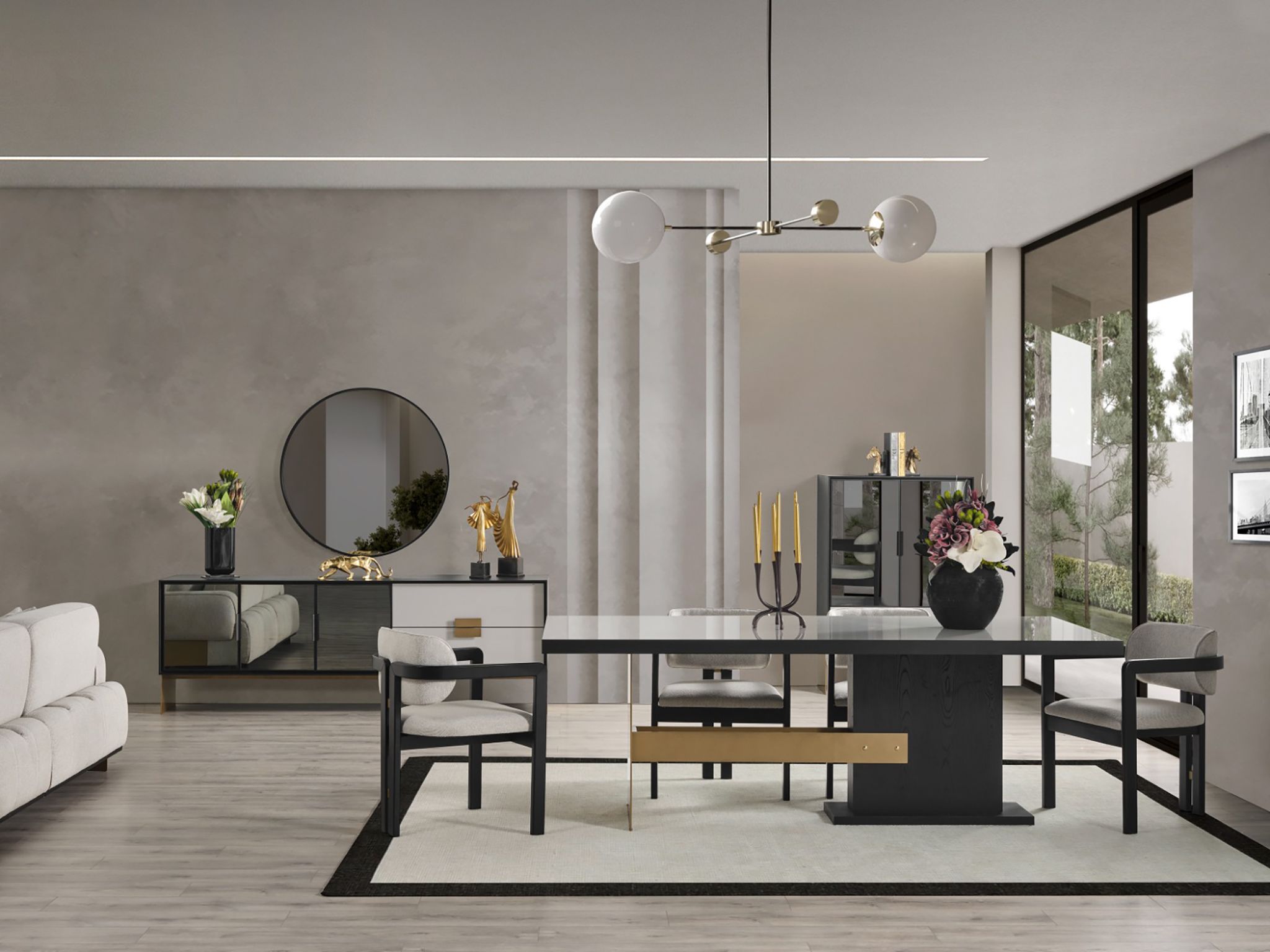 Set Dining Obsidian
