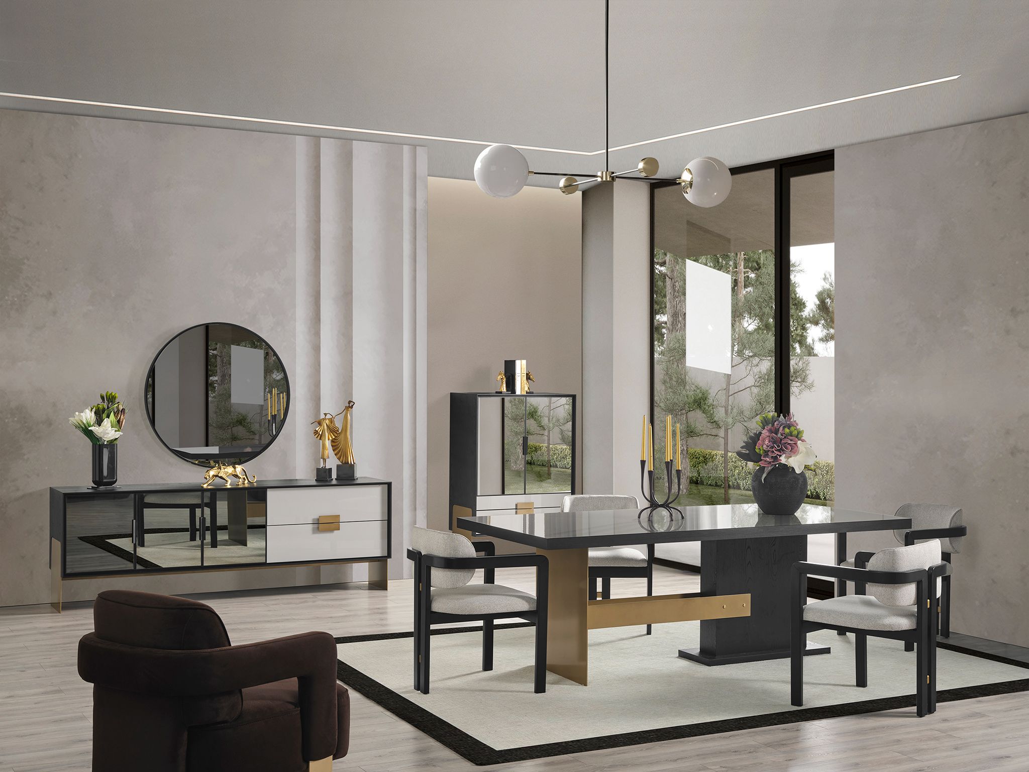 Set Dining Obsidian