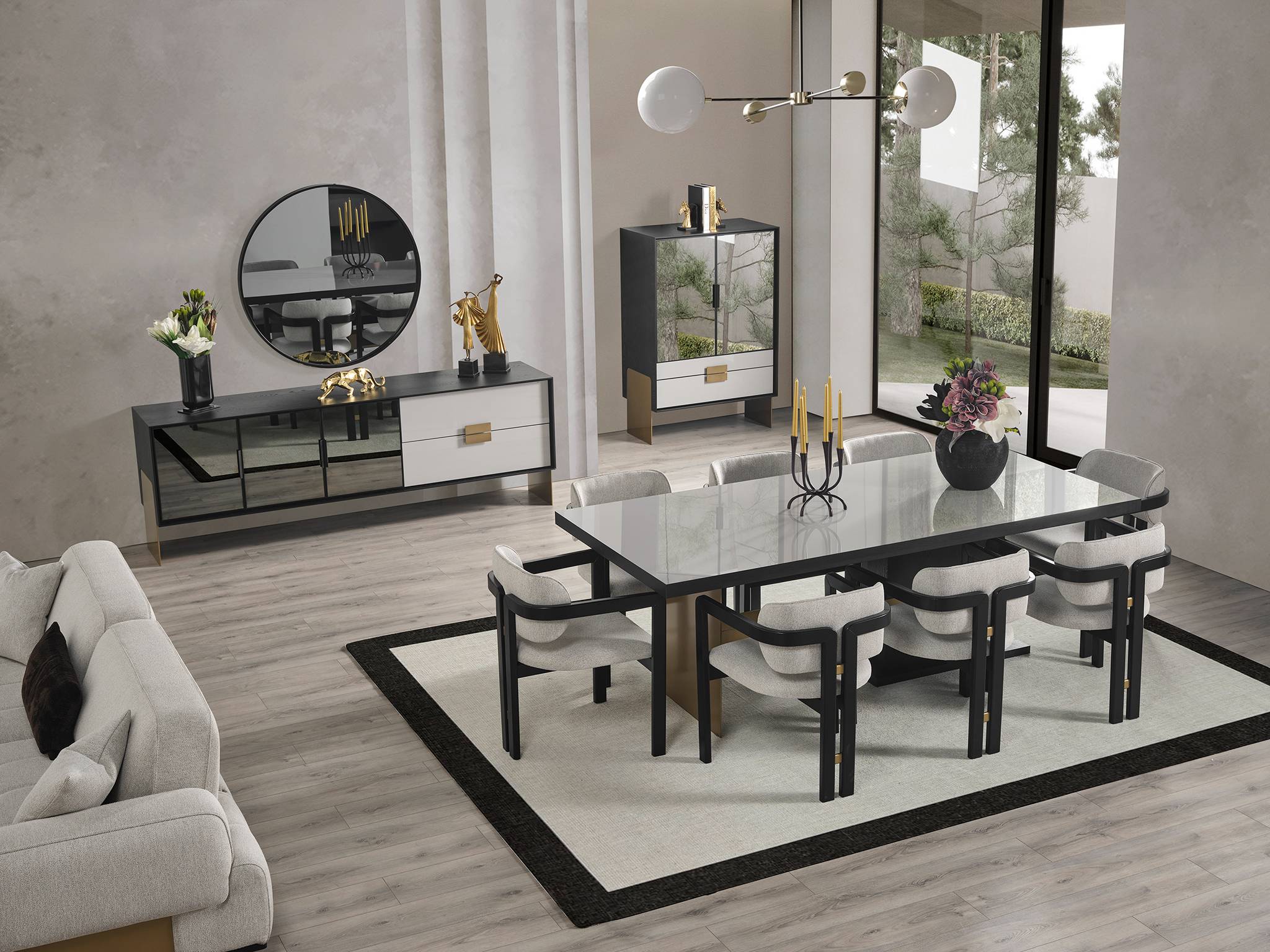 Set Dining Obsidian